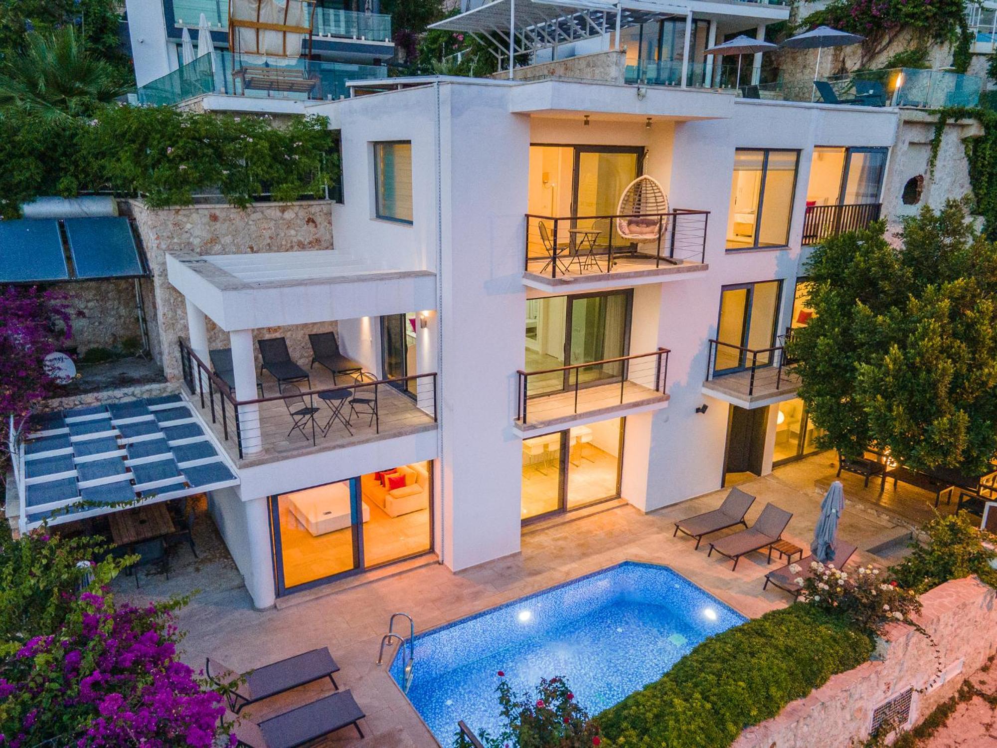 Luxus Villa Skyla Mit 5 Schlafzimmern & Meer-Blick Каш Екстер'єр фото